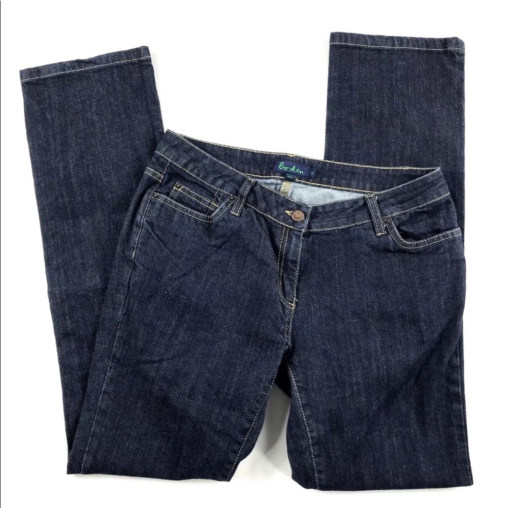 Boden Straight Leg Jeans Dark Wash 14L 32” Inseam